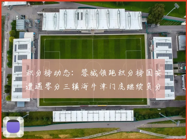 积分榜动态：蓉城领跑积分榜国安遭遇零分三镇海牛津门虎继续负分困境